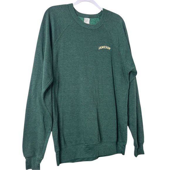Jameson Forest Green Crewneck Sweater for Men XL Unisex Warm Vintage Comfy Soft - Picture 6 of 10